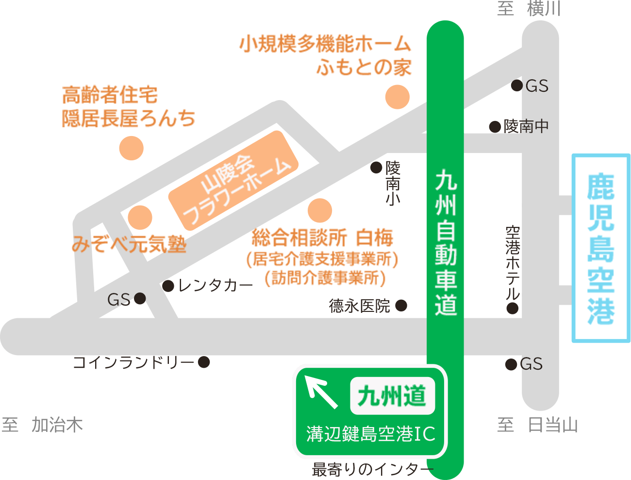 山陵会 フラワーホーム周辺地図